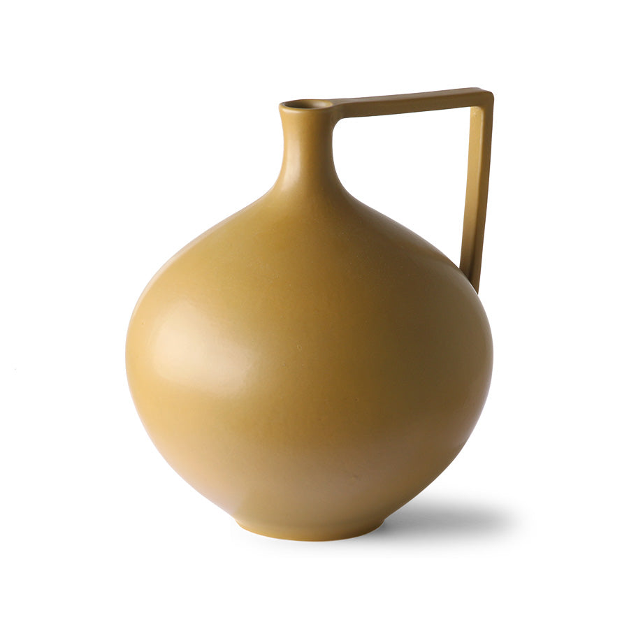 Ceramic Jar L Mustard