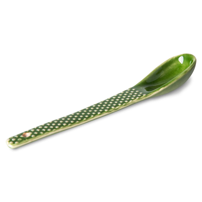 the emeralds: Ceramic Spoon Textured Green (set of 4)