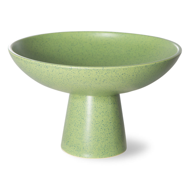 the emeralds: Ceramic Bowl on Base M Pistachio