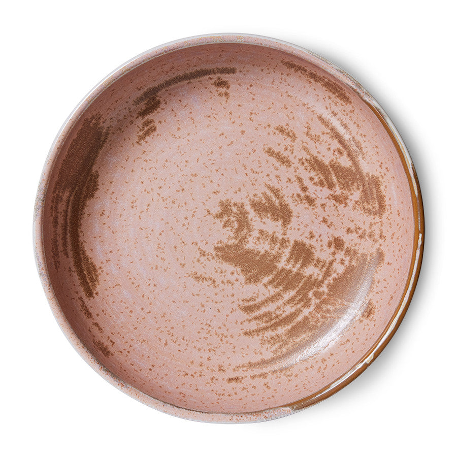 Deep Plate Rustic Pink L