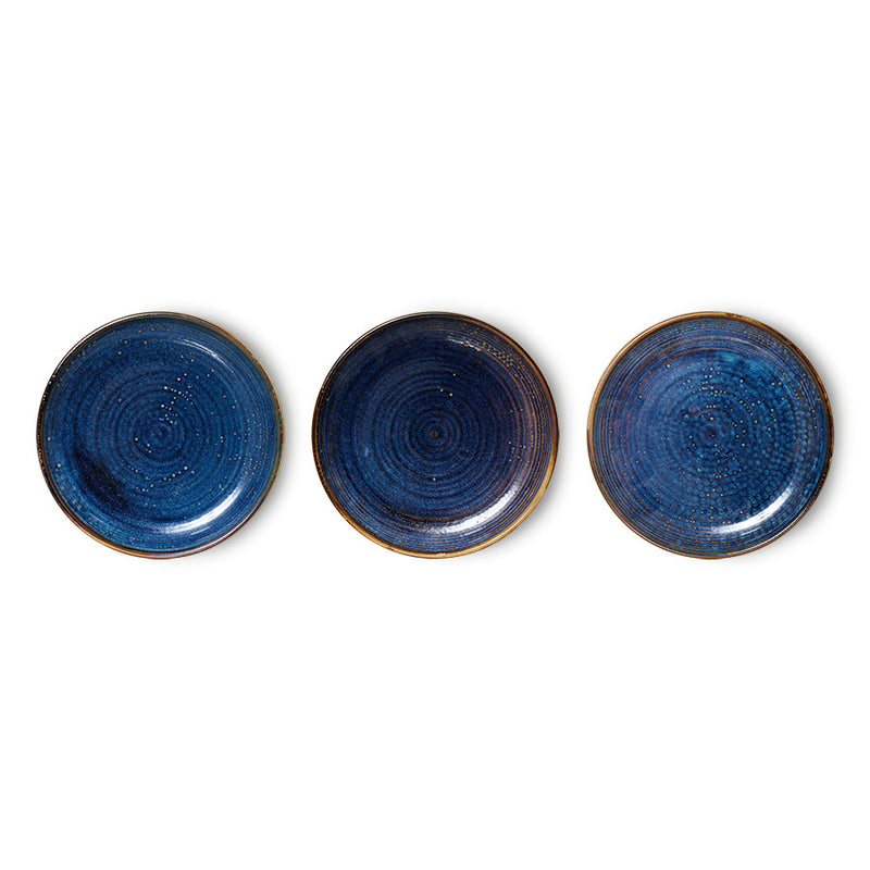 Side plate Rustic Blue