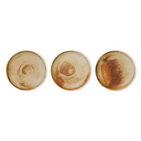 Side Plate Rustic Cream/Brown