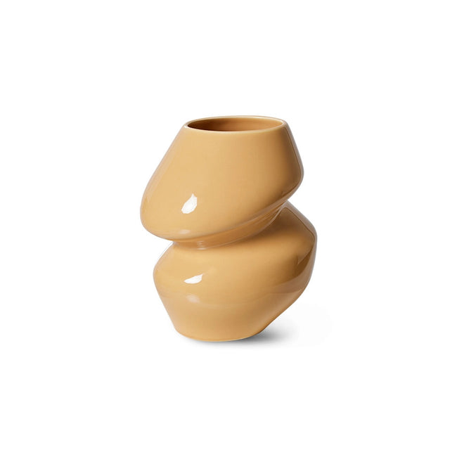 Ceramic Vase Organic Cappuccino S