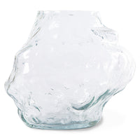 Cloud Vase Clear Glass Low
