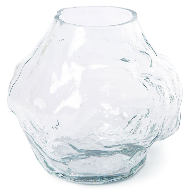 Cloud Vase Clear Glass Low
