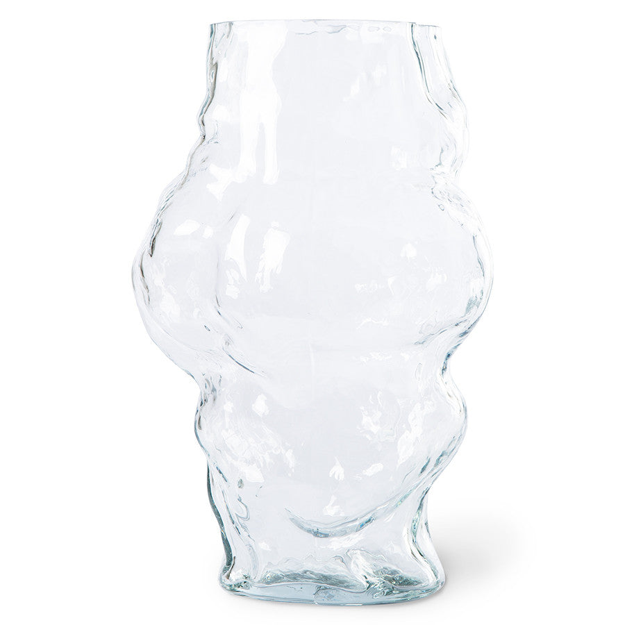Cloud Vase Clear Glass High