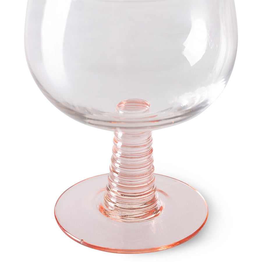 Swirl Wine Glass Low Nude