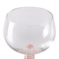 Swirl Wine Glass Low Nude