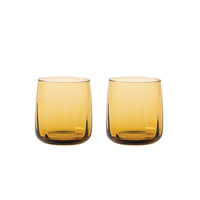 Waterglass Amber  set of 2