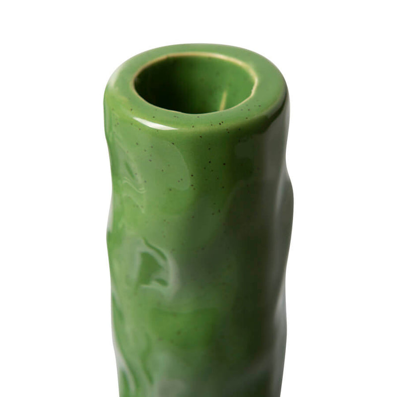 the emeralds: Ceramic Candle Holder M Fern Green