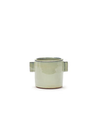 FLOWER POT S GLAZED GREY