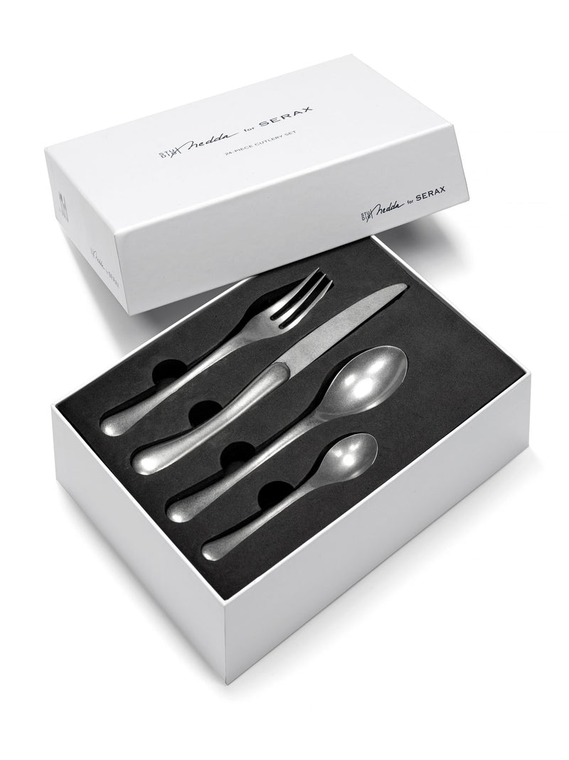 Stone Wash Stainless Steel Cutlery Set (24 pcs)