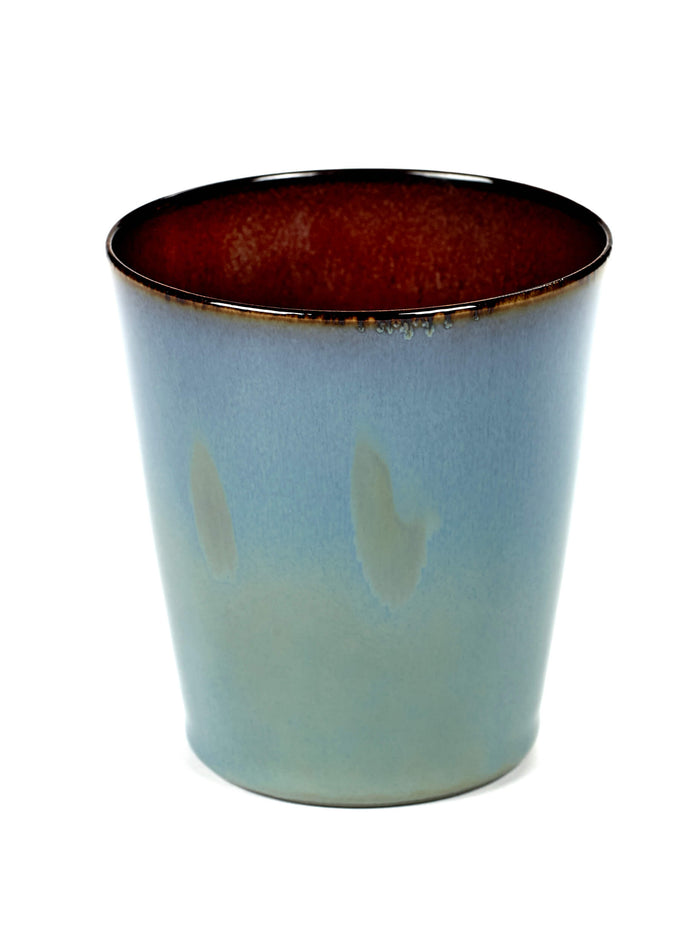 Goblet Mug Smokey Blue/Rust