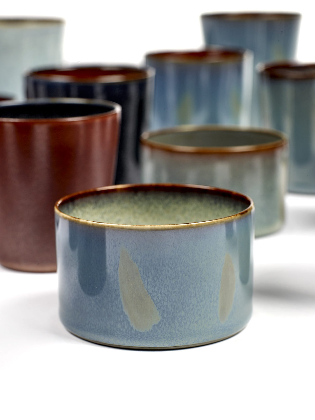 Goblet Mug Dark Blue/Rust