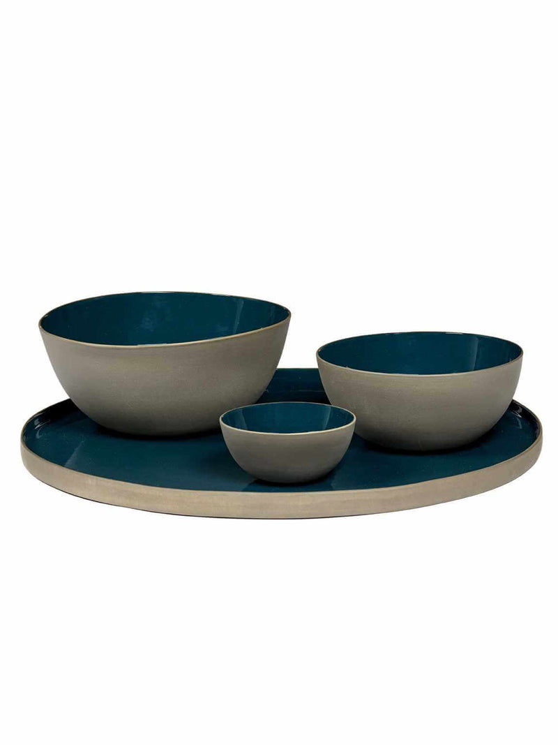 Bowl Rural L Matt Blue