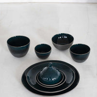 Plate Rural L Matt Blue