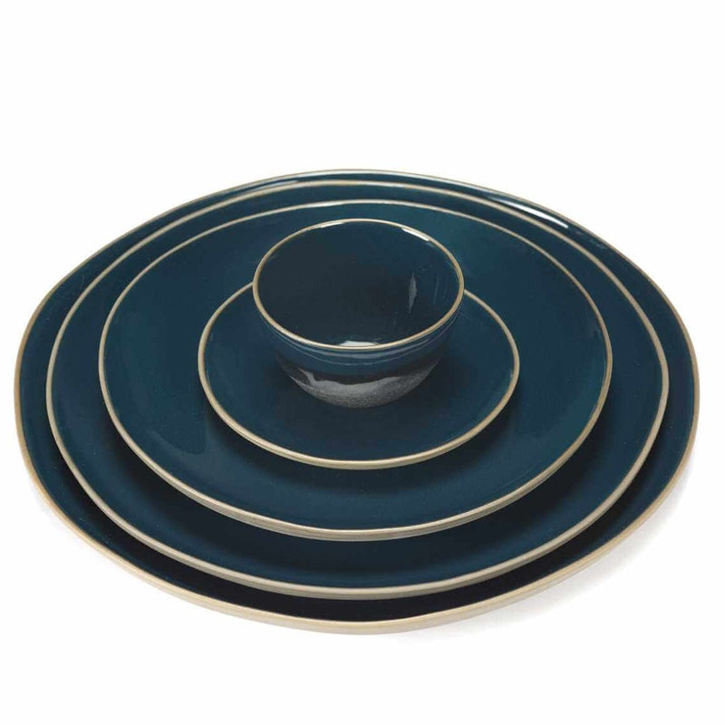 Plate Rural L Matt Blue