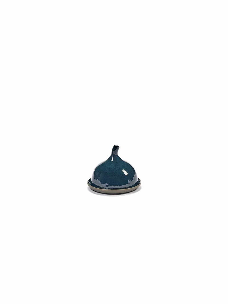 Butter Dish Rural Matt Blue