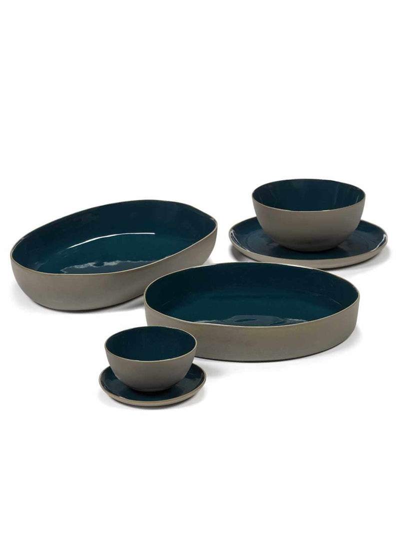 Serving Bowl Rural M Matt Blue