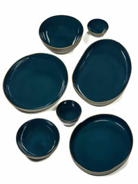 Serving Bowl Rural M Matt Blue