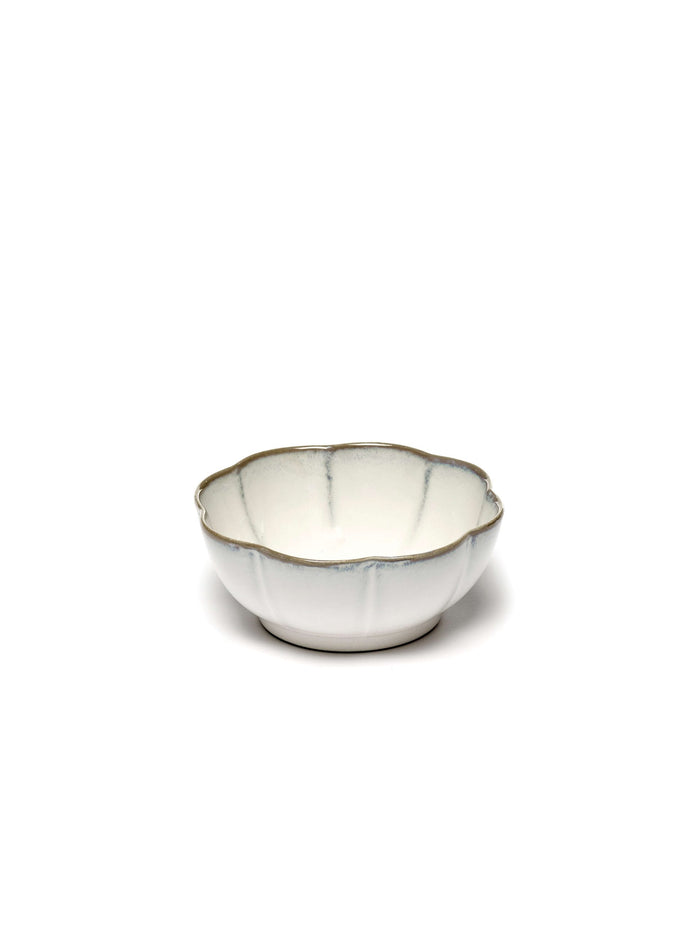 INKU Ribbed Bowl XL White