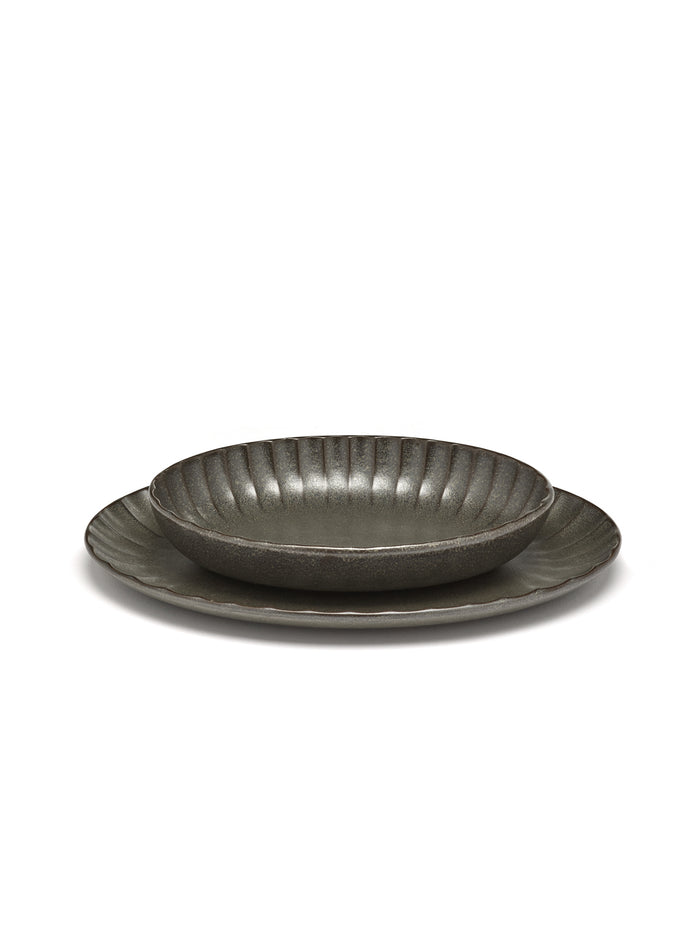 Serving Bowl Oval Green INKU