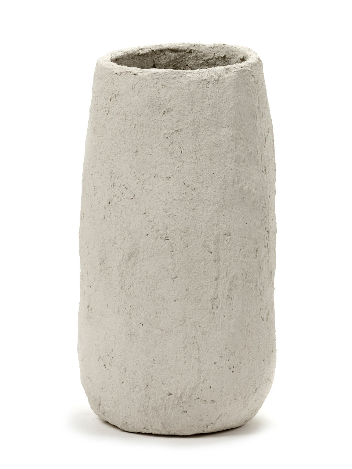 Paper Mache Vase Beige