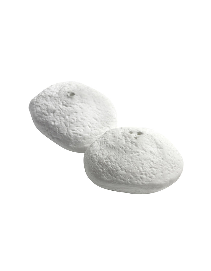 SALT AND PEPPER SHAKERS SEHOMOSHO WHITE