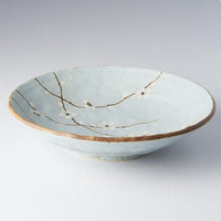 Shallow Open Bowl Blue Blossom