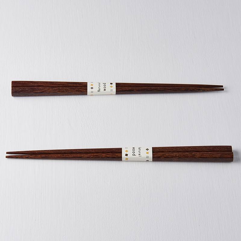 Chopsticks Natural Wood Dark Grained