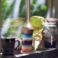 HKliving Espresso Mugs, Set of 4, 70s Collection