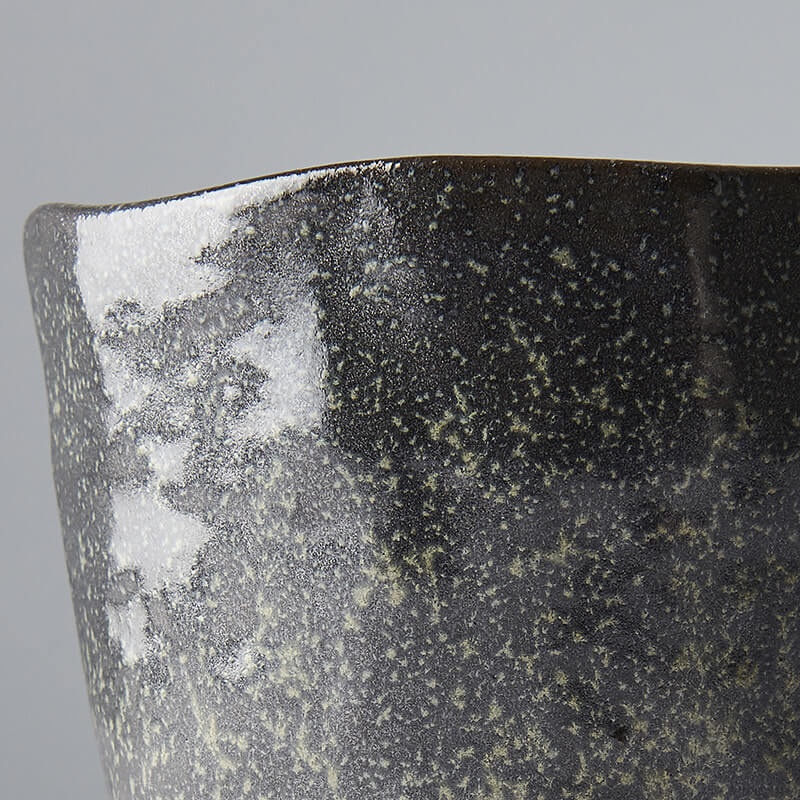 Lopsided Mug Large Black & Bisque