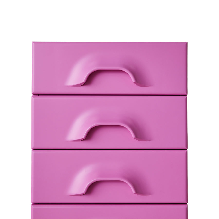 hkliving Chest of 8 Drawers in Urban Pink