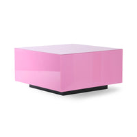 Mirror Block Table Pink L