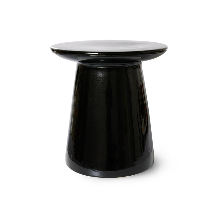Earthenware Side Table M Black