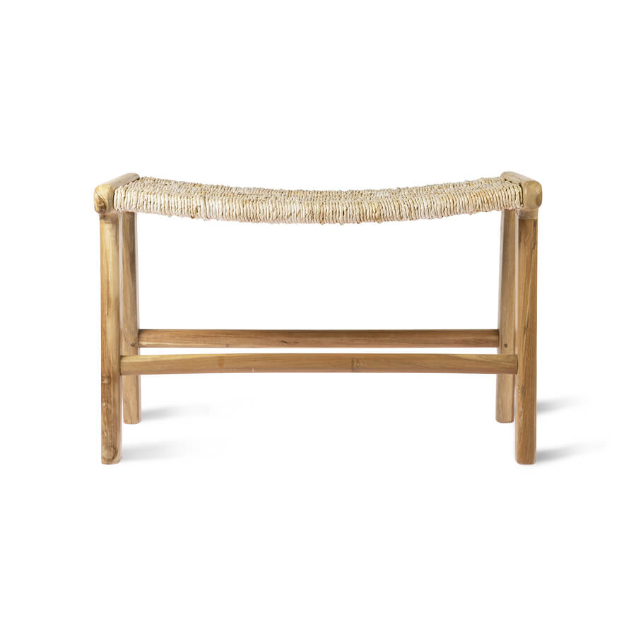 Abaca/Teak Lounge Ottoman