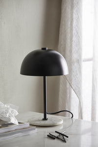 Kita Table Lamp Black With Marble Stand