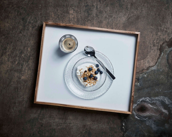 Glass Beads Plate Clear