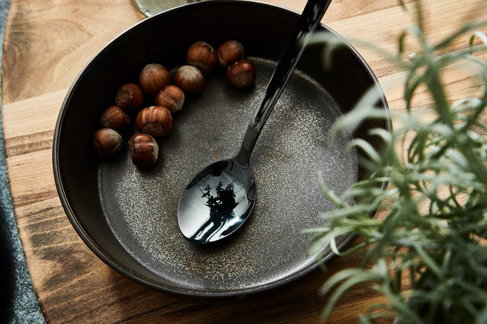 Metallic Brown Soup Plate
