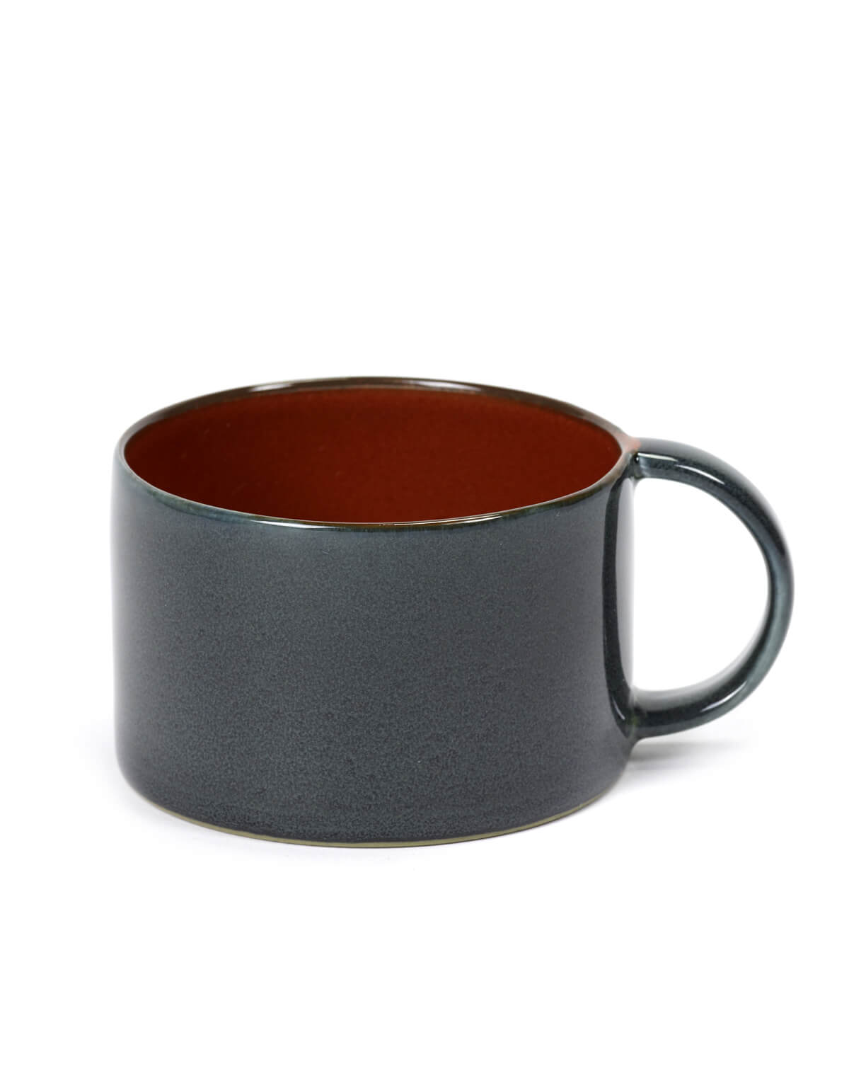 Coffee Cup Dark Blue/Rust