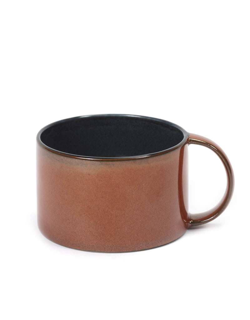 Coffee Cup Rust/Dark Blue