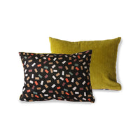 DORIS for HKLIVING: printed/rib cushion flakes (30x40)