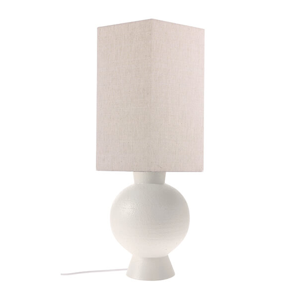 Hexagonal Lamp Shade Linen Natural M