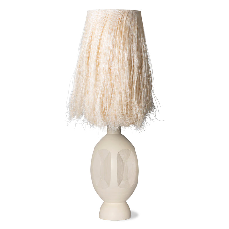 the infamous hkliving hairy lamp shade in off white beige