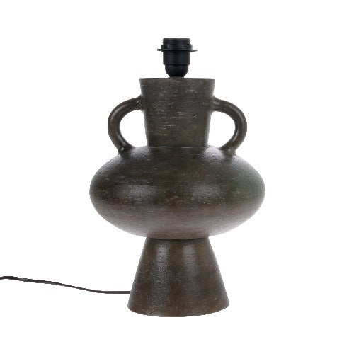 Stoneware Lamp Base Charcoal L