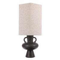 Stoneware Lamp Base Charcoal L