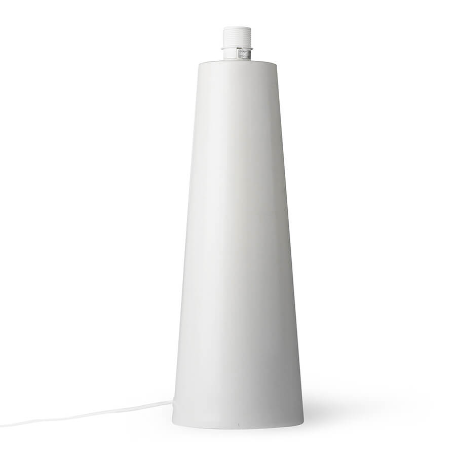 Cone Lamp Base L Matt Light Grey