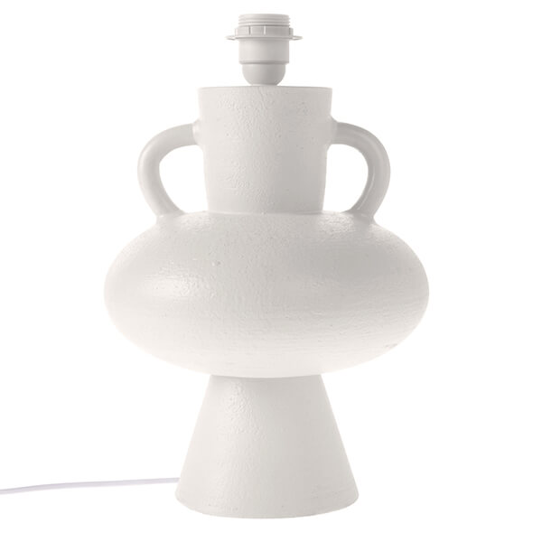 Stoneware Lamp Base White L