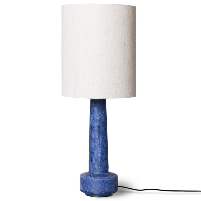 swirling blue and black table lamp base from hkliving