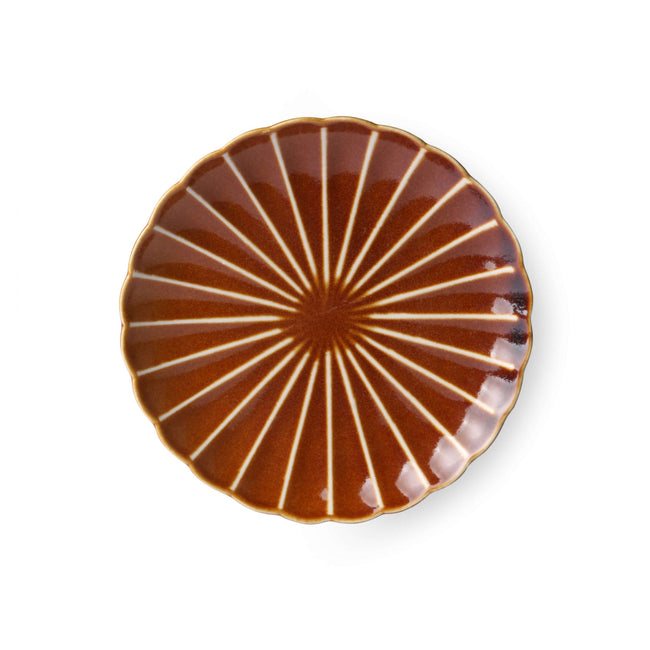 Kyoto Ceramics Striped Dessert Plate